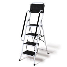 new and perfect solution 4 steps safety home use ladder with twin-side handrails